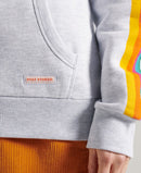 Vintage Logo Cali Raglan Hoodie - Ice Marl