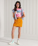 Vintage Logol Cali Tee 180 - Fluro Pink Pastel