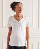 Pocket V-Neck Tee - Optic