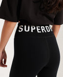 Corporate Logo High Waist Leggings - Black