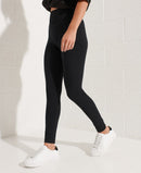 Corporate Logo High Waist Leggings - Black