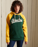 Vintage Logo Raglan Hoodie - Enamel Green