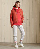 Vintage Logo Emblem Hoodie - Papaya