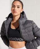 Classic Fuji Puffer Jacket - Charcoal
