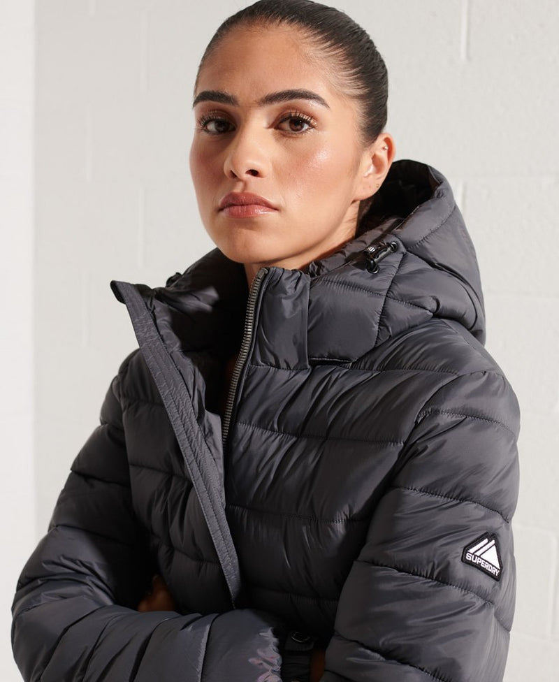 Classic Fuji Puffer Jacket - Charcoal