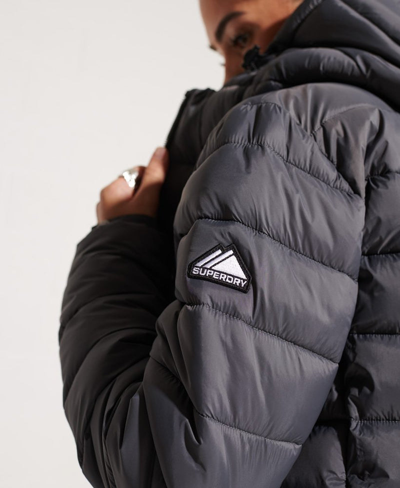 Classic Fuji Puffer Jacket - Charcoal