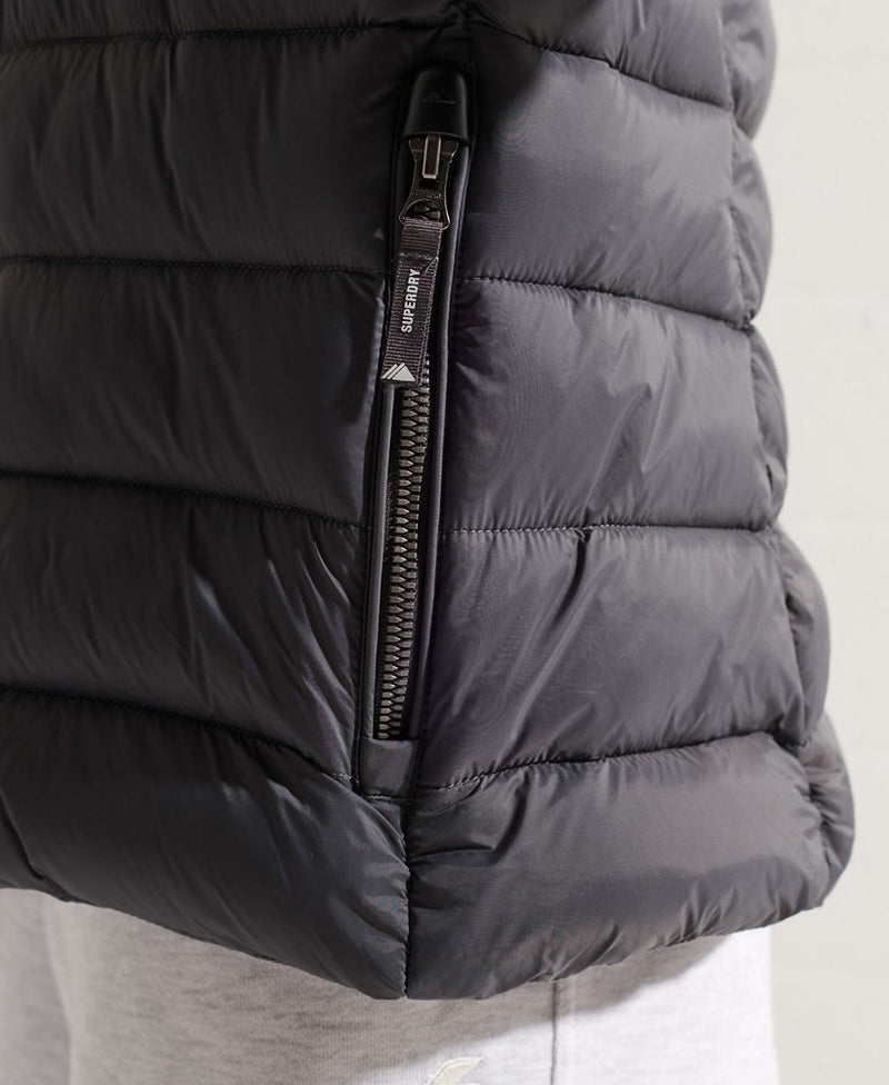 Classic Fuji Puffer Jacket - Charcoal