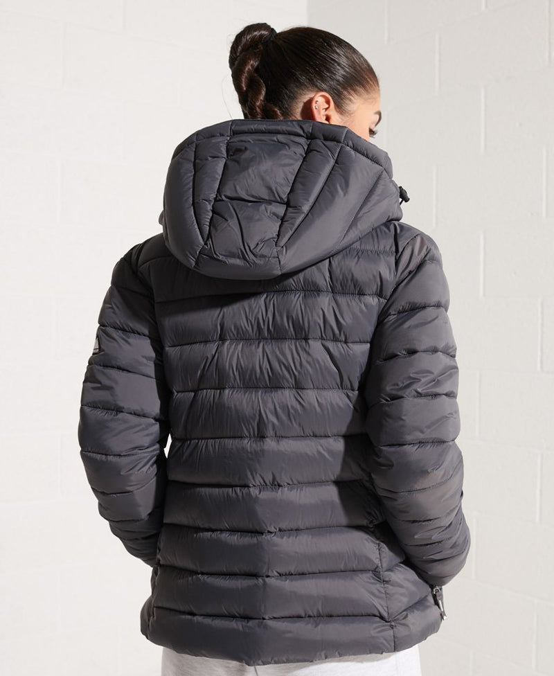 Classic Fuji Puffer Jacket - Charcoal