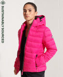 Classic Fuji Puffer Jacket - Hot Pink