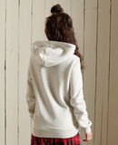 Vintage Logo Boho Sparkle Hoodie - Oatmeal Marl