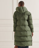 Longline Duvet Coat - Thyme