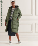 Longline Duvet Coat - Thyme