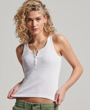 Vintage Button Down Vest - Optic