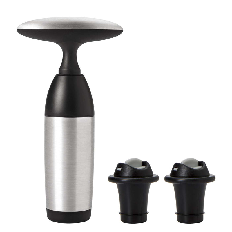 Vacuum Wine Preserver & 2 Stoppers