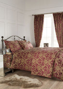 Vantona Como Jacquard Filled Cushion Berry