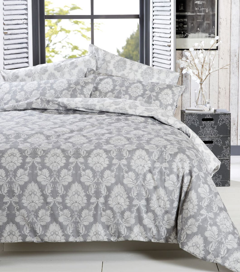 VANTONA NADIA GREY DUVET COVER SET