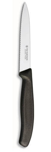 Victorinox Classic Paring Serrated Knife 10cm - Black