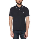 Sticker Pete Tipped Polo - Dark Sapphire