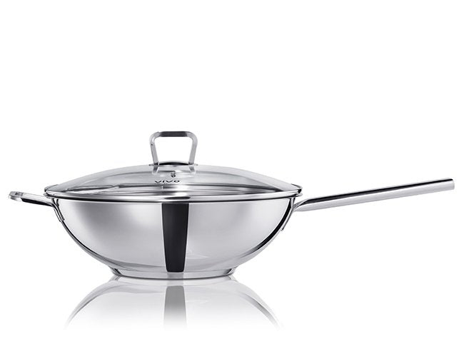Vivo 30cm Stainless Steel Wok