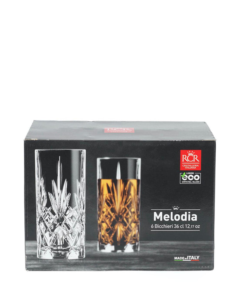 RCR Melodia Set of 6 Hi-Ball Glasses