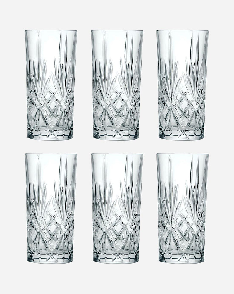 RCR Melodia Set of 6 Hi-Ball Glasses