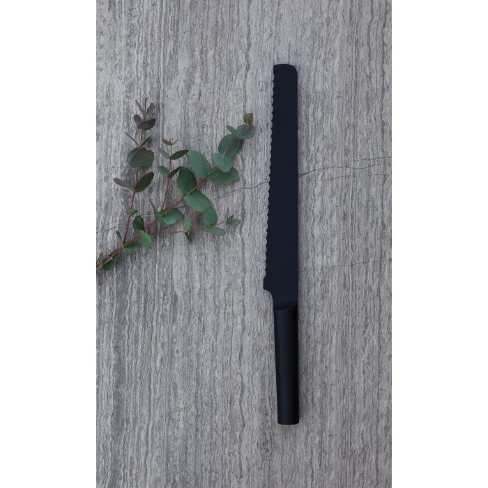 Essentials Bread Knife 23cm Black