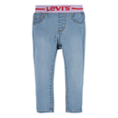 Baby Girl Rib Pull On Skinny - Denim