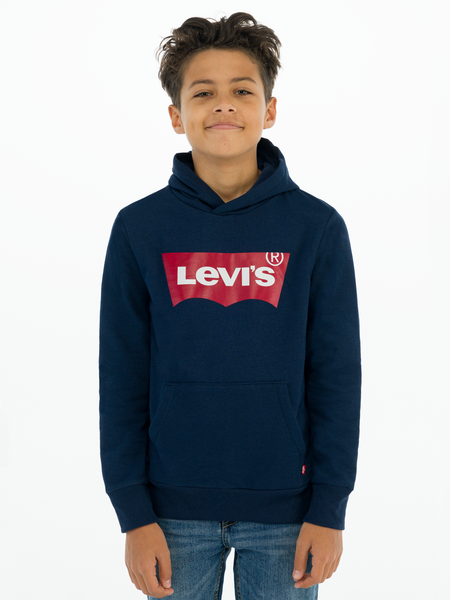 Levis Boys Batwing Screenprint Hoodie - Dress Blue