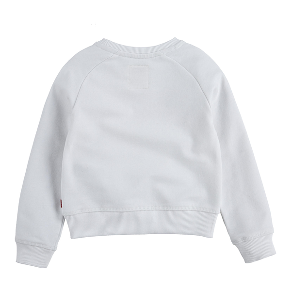 Girls Logo Crew Sweater - White