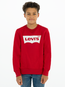 Boys Batwing Sweater - Levis Red/white