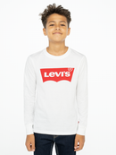 Boys Long Sleeve Batwing T-shirt - White