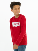 Boys Batwing Sweater - Levis Red/white