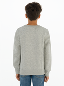 Boys Batwing Sweater - Grey Heather