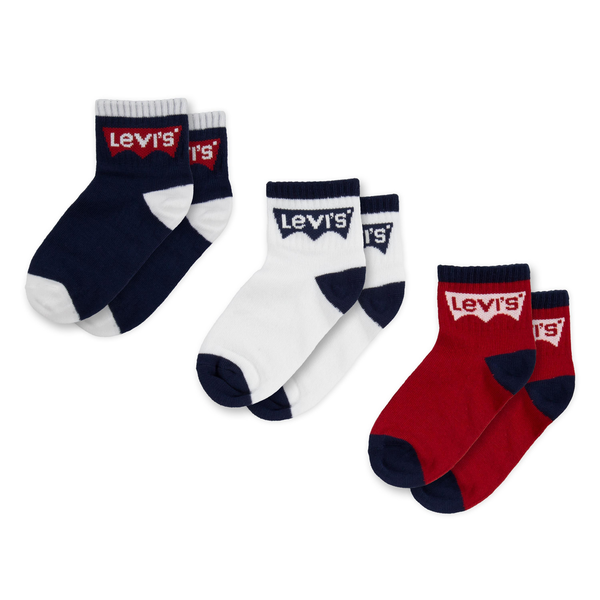 Boys Batwing 3pk Socks - Dress Blue