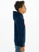 Levis Boys Batwing Screenprint Hoodie - Dress Blue