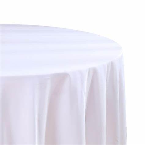 Windsor Tablecloth Round 88" - White