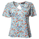 Wilma V Neck Top - Mint