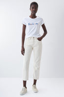 Beaded Logo T-shirt - White