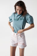 Short Sleeve Pearl Logo T-shirt - Green