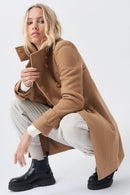 Double Breasted Coat - Camel