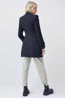 Double Breasted Coat - Navy