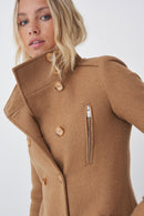 Double Breasted Coat - Camel