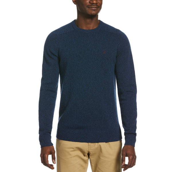 Lambswool Raglan Crew - Blue Sapphire